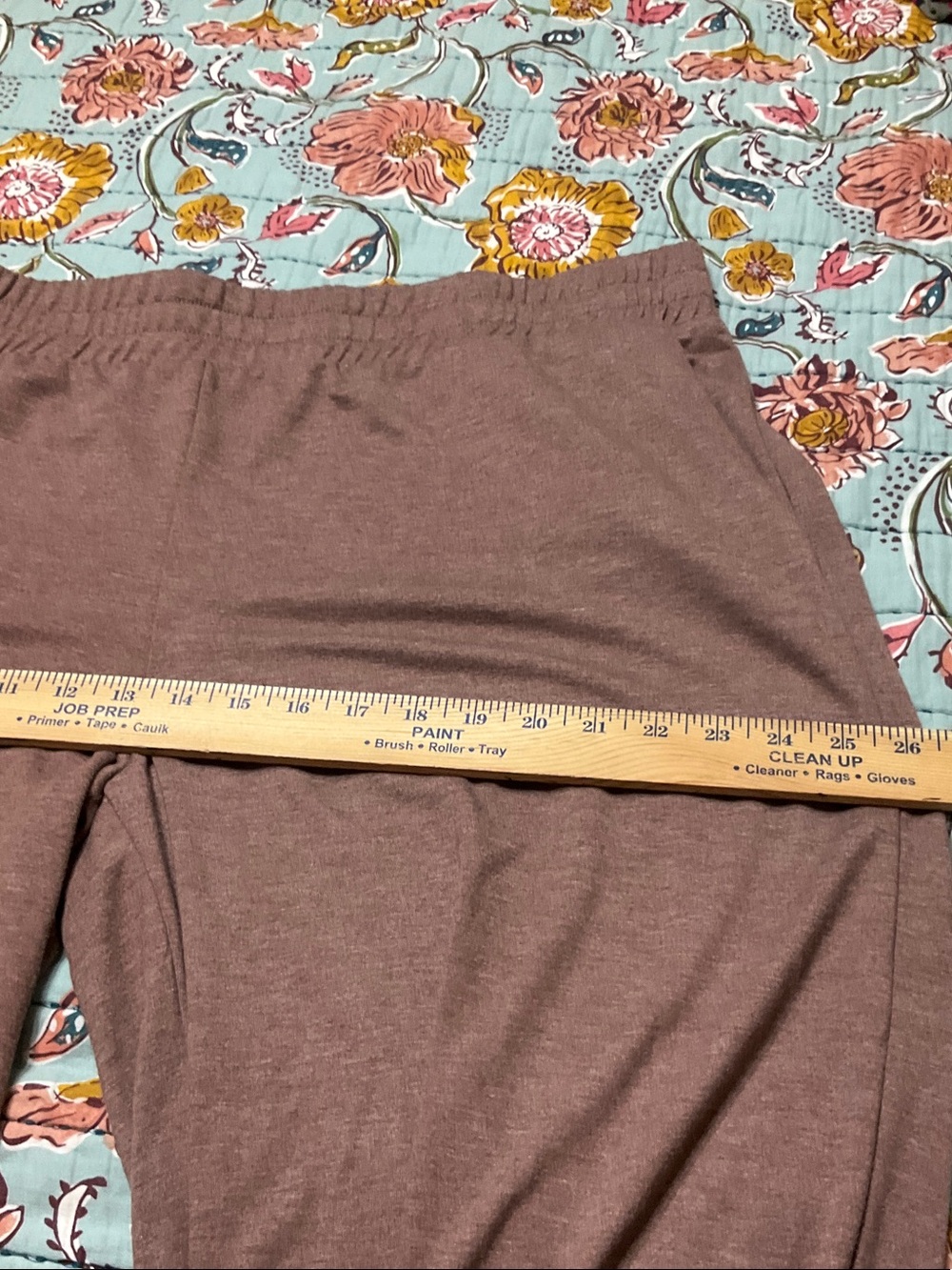 LOGO by Lori Goldstein Wide Leg Pants with lace hem - Picture 6 of 9